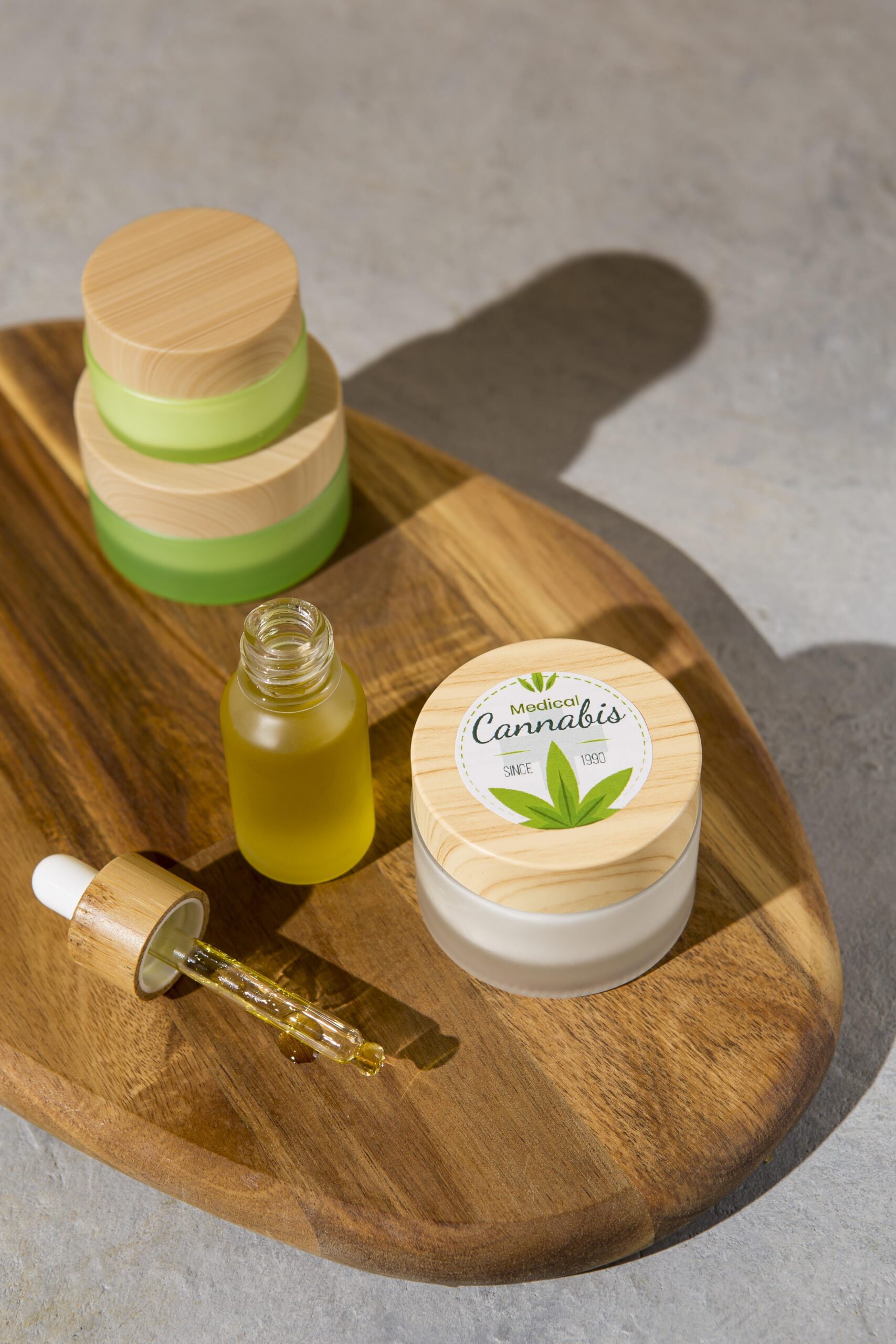 natural cbd oil dropper composition