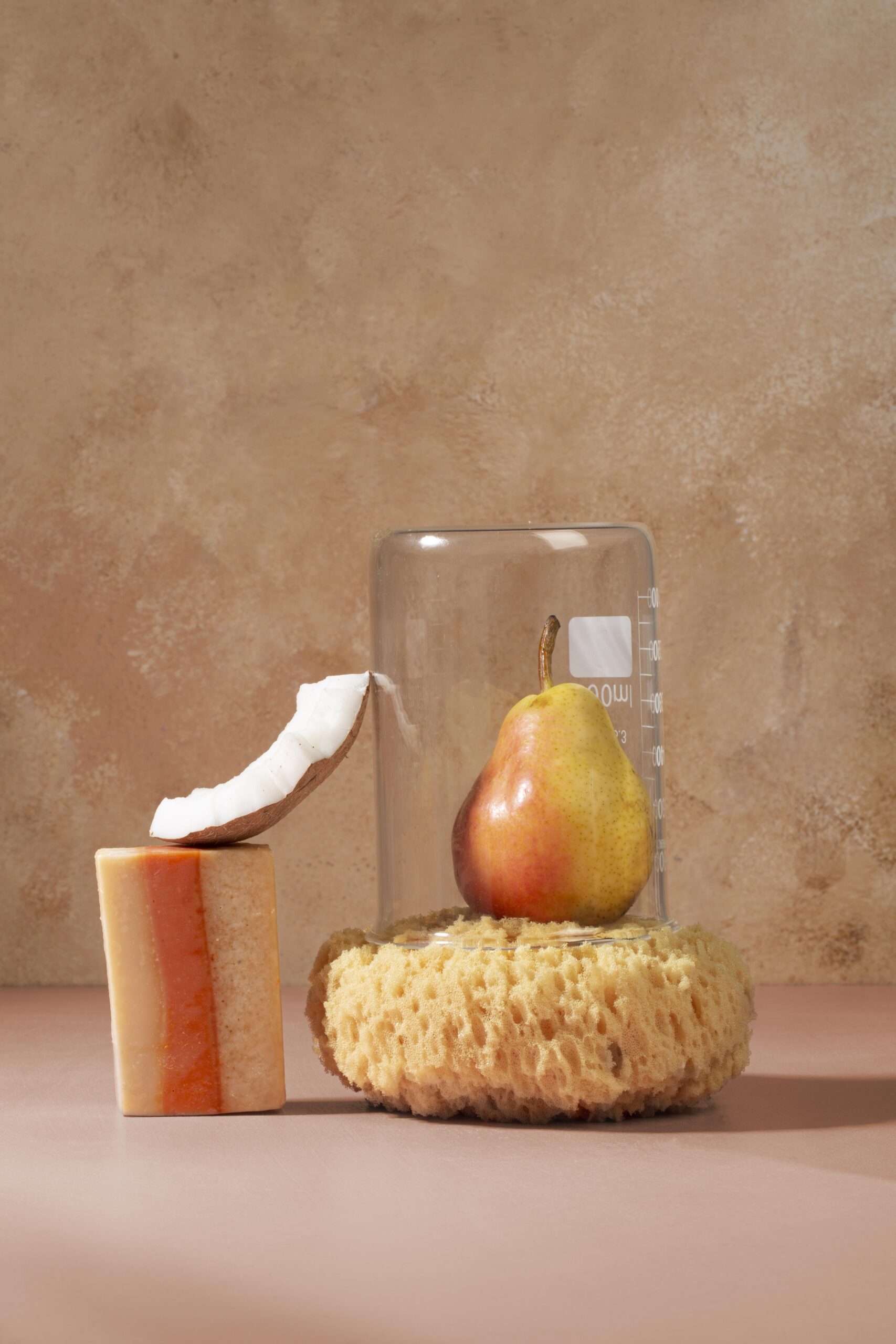 natural self care products arrangement