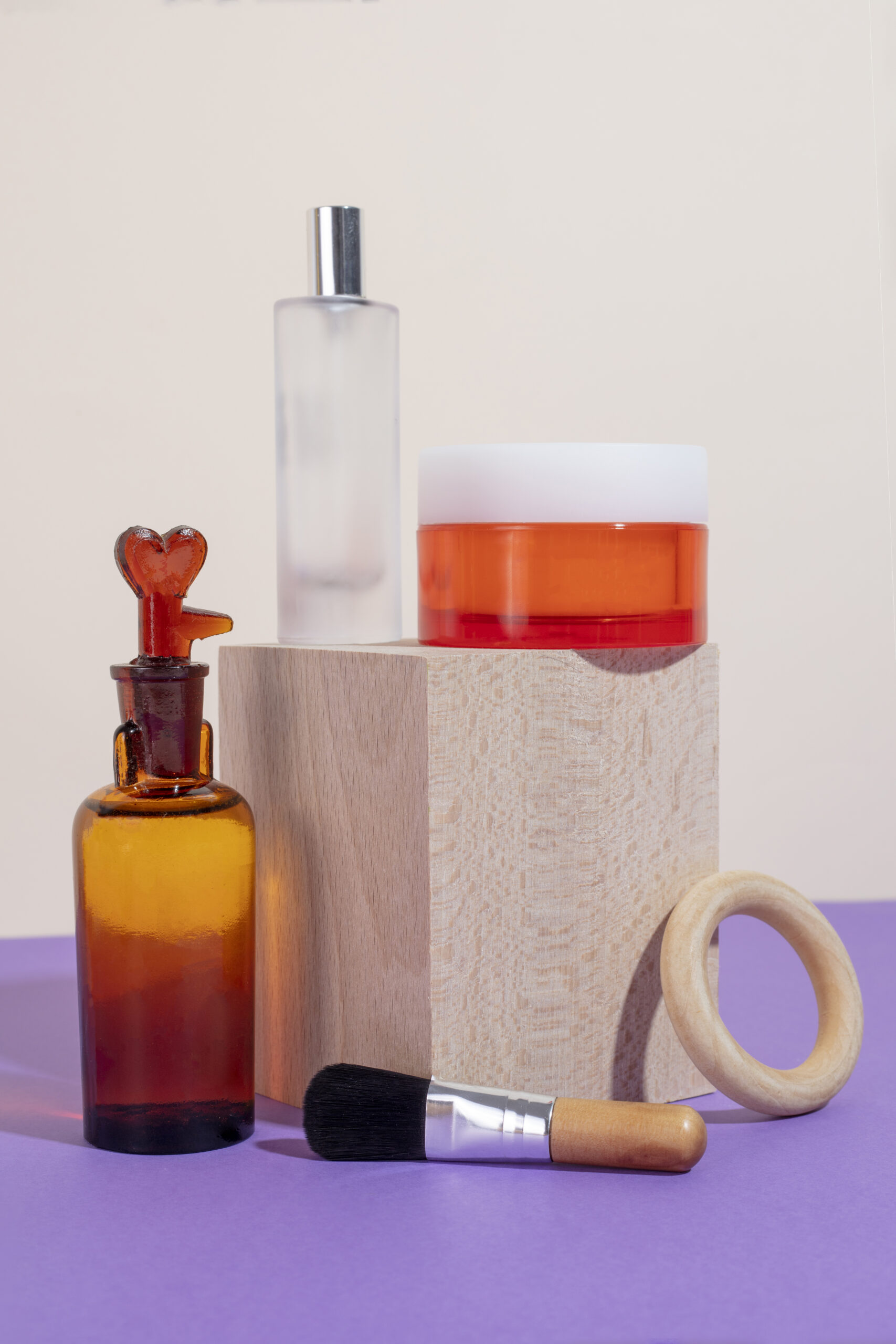 still life cosmetic products